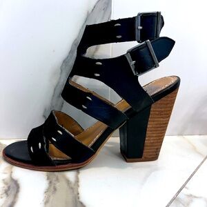 DV black strappy sandals
